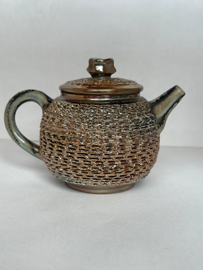柴燒金銀彩冰煙壺 - 茶壺/茶杯/茶具 - 陶 