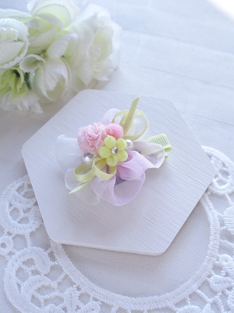 漸變幻彩花花髮飾 頭飾 髮夾  髮圈  。 送禮自用 - 髮夾/髮圈 - 其他材質 