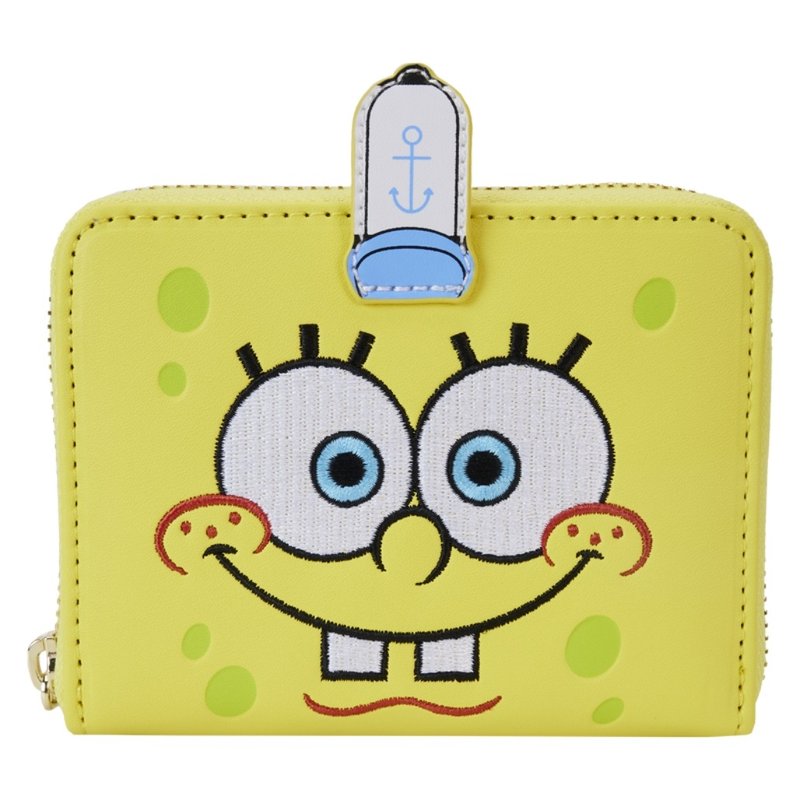 Loungefly Nickelodeon SpongeBob SquarePants 25th Anniversary Zip Silver - Wallets - Faux Leather Yellow