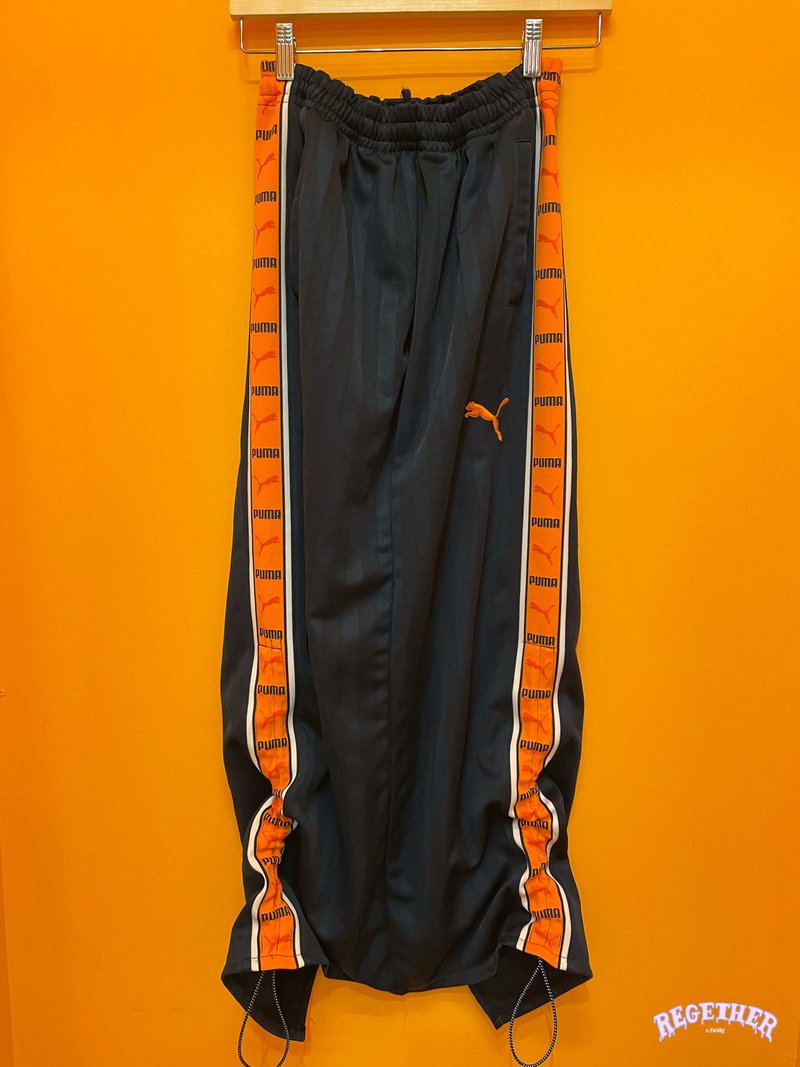 REGETHER Vintage modified drawstring sports long skirt-PUMA - กระโปรง - ผ้าฝ้าย/ผ้าลินิน สีน้ำเงิน