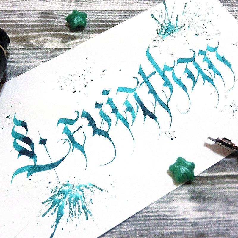 [hand ink] Devil Series - Leviathan - อุปกรณ์เขียนอื่นๆ - กระดาษ สีเขียว