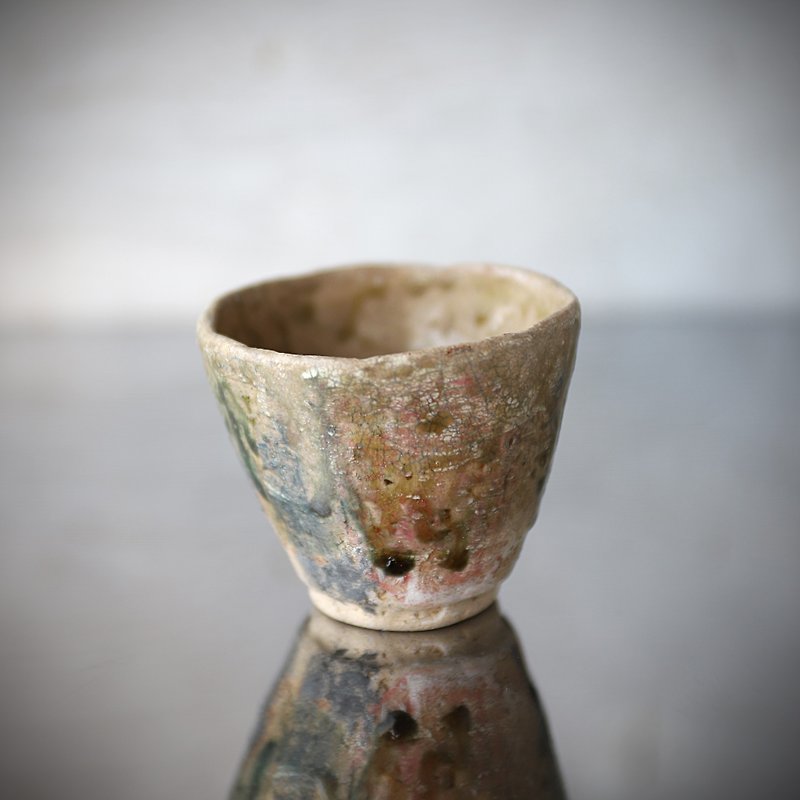 Hand twist cup · ash glaze - Mugs - Pottery Brown
