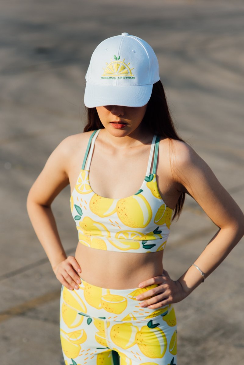 FreshLemon Sports Bra - Lemon (Yellow) - 女運動上衣/背心 - 其他人造纖維 
