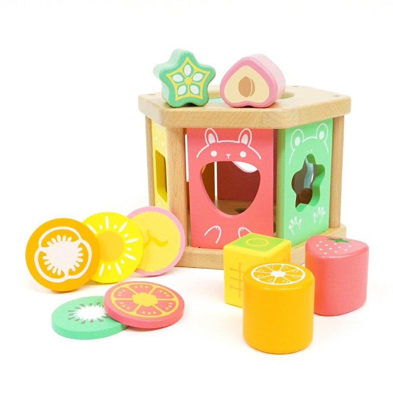 【WOODY PUDDY】Baby eating matching magic box - educational toys - Kids' Toys - Wood Multicolor