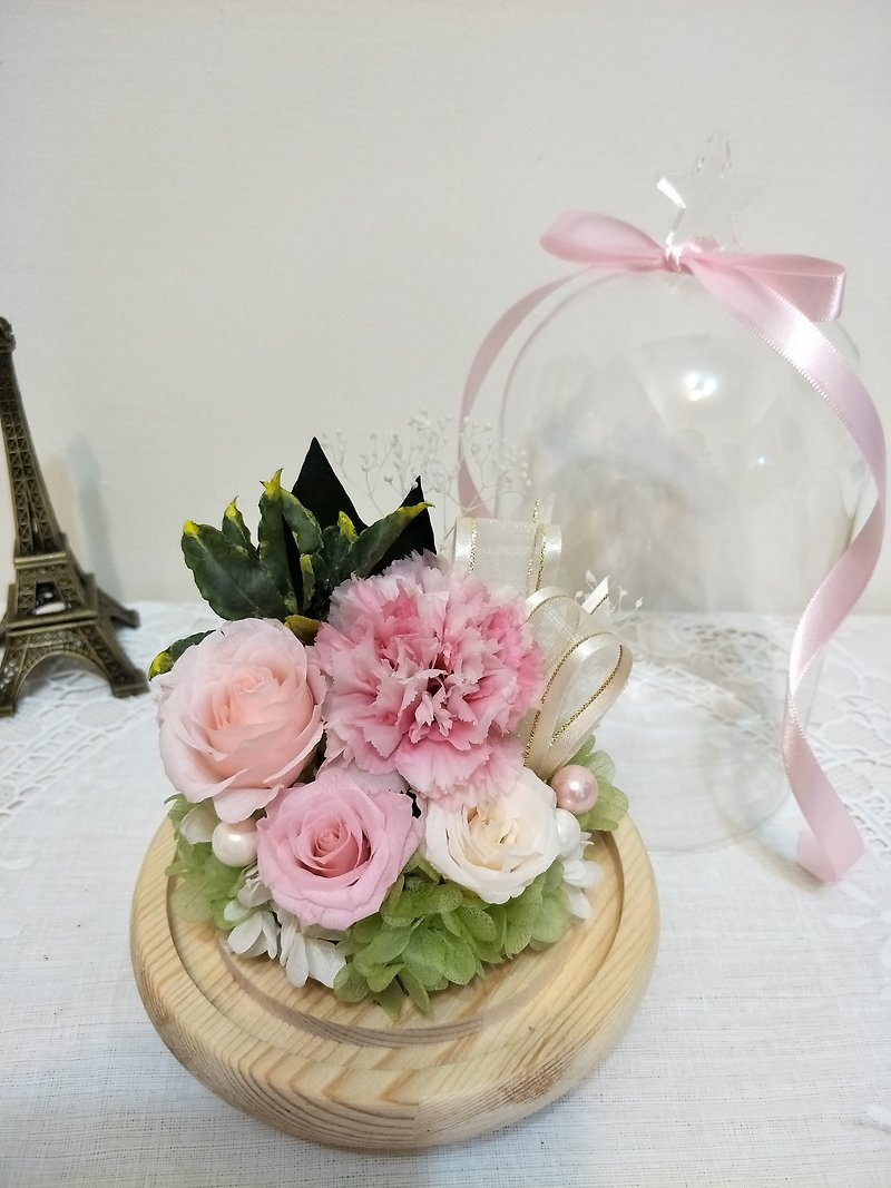 l Warm night carnation glass shade lamp l*Mother's Day*Without flowers*Eternal flowers - Plants - Plants & Flowers 