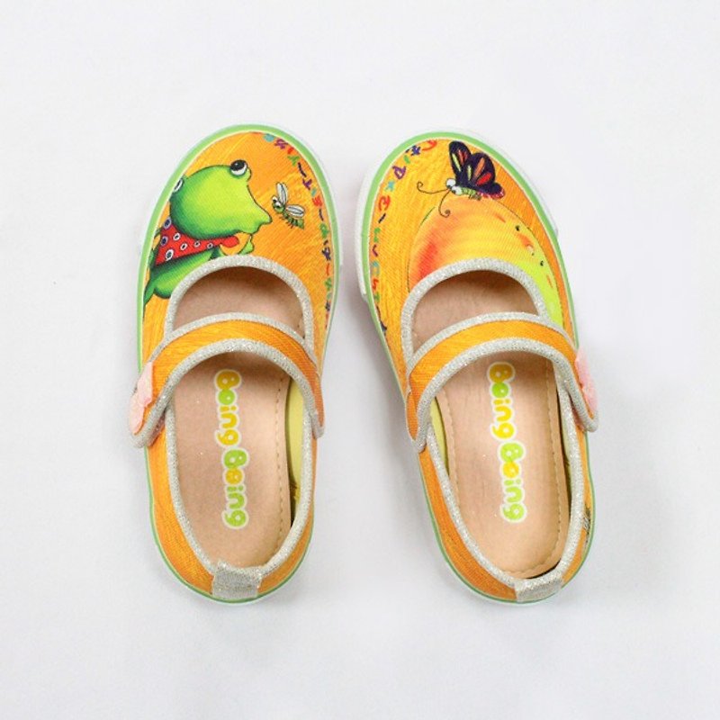 Story shoes - Yellow (moon falls) - รองเท้าเด็ก - ผ้าฝ้าย/ผ้าลินิน สีเหลือง