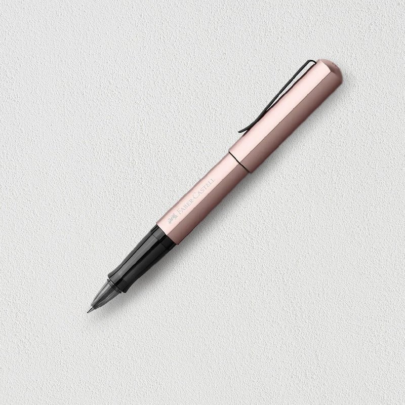 【Faber-Castell】HEXO 鋼珠筆 玫瑰金 免費刻字 - 鋼珠筆 - 其他金屬 金色