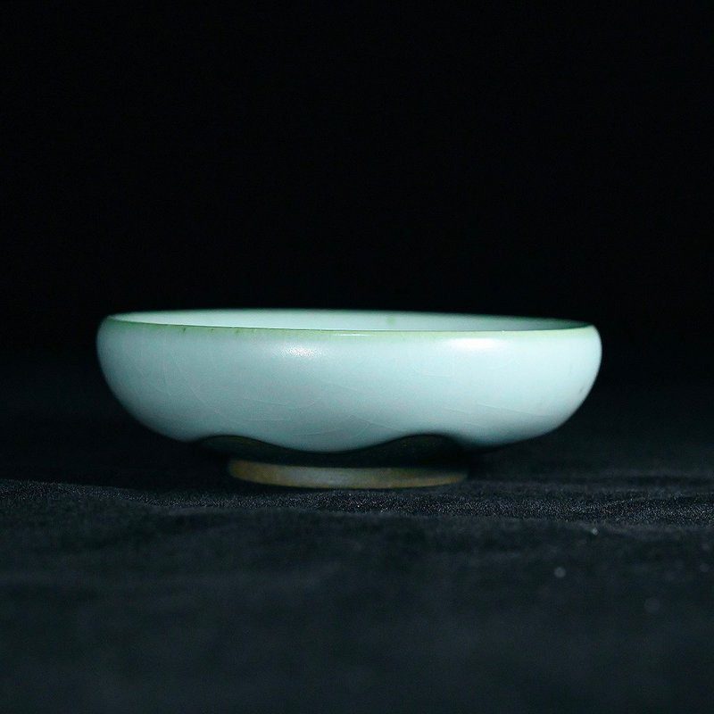 手工天青汝窯鐵斑寬心杯 JR010 - 茶壺/茶杯/茶具 - 其他材質 