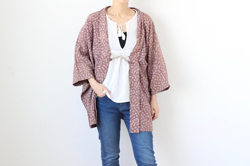 Japanese silk haori, abstract kimono, vintage wear, kimono jacket, kimono /3919 - Women's Casual & Functional Jackets - Silk 