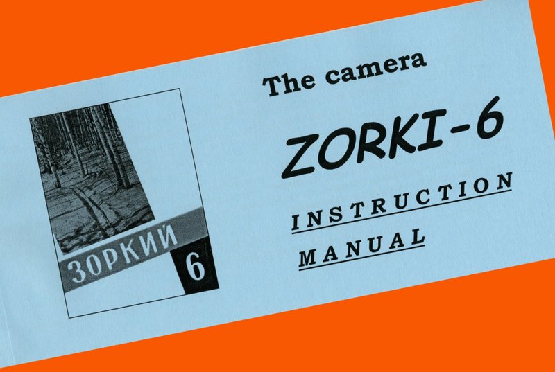 ENGLISH MANUAL for ZORKI-6 35mm RF camera USSR Leica copy INSTRUCTION BOOKLET - Cameras - Paper 