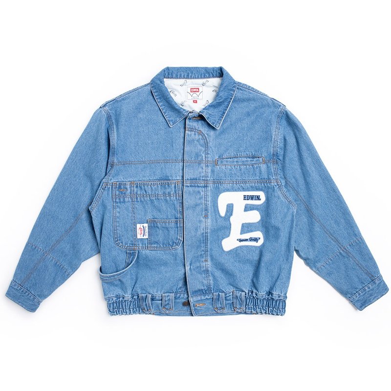 EDWIN 男款 復古牛仔夾克外套 (中古藍) #牛仔外套 - 男夾克/外套 - 棉．麻 藍色