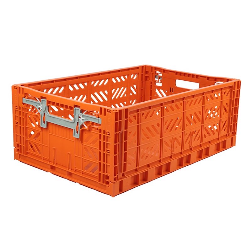Turkey Aykasa Folding Storage Basket (L)-Orange Red - Storage - Plastic 