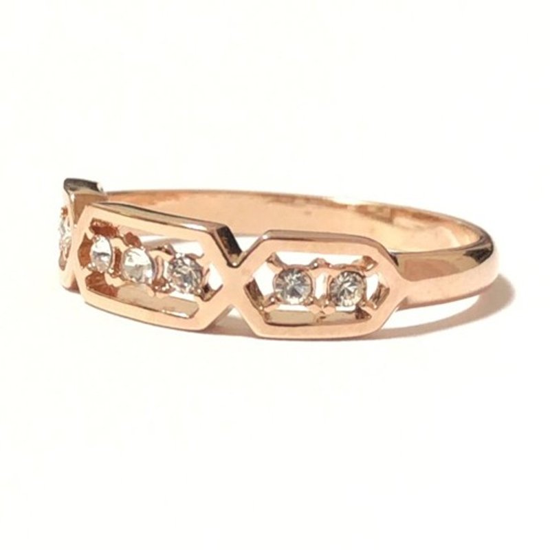 Glittering Ring (ピンキーリング可能) - 戒指 - 其他金屬 金色