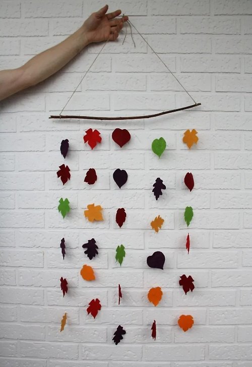 HandcraftWithSoul DIY Autumn Nursery Decor, DIY Kids Autumn Wooden Pendant, DIY Materials.