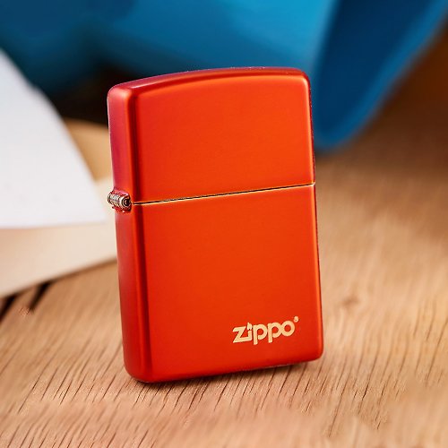 Zippo 【ZIPPO官方旗艦店】 金屬紅色防風打火機 49475ZL