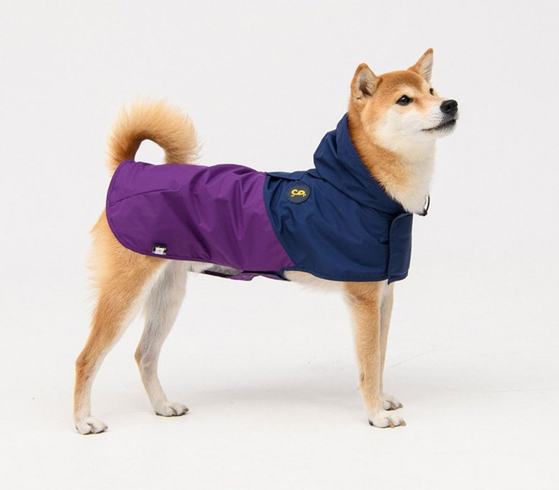 韓國 ppuya 抱抱 透氣機能雨衣 2代 - 紫色 中大型犬適用 - 寵物衣服 - 其他材質 紫色