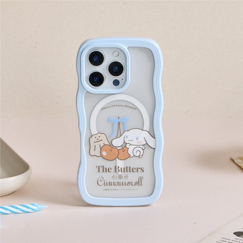 奶油家族x大耳狗櫻桃時光雲朵波波MagSafe iPhone手機殼 - 手機殼/手機套 - 塑膠 多色
