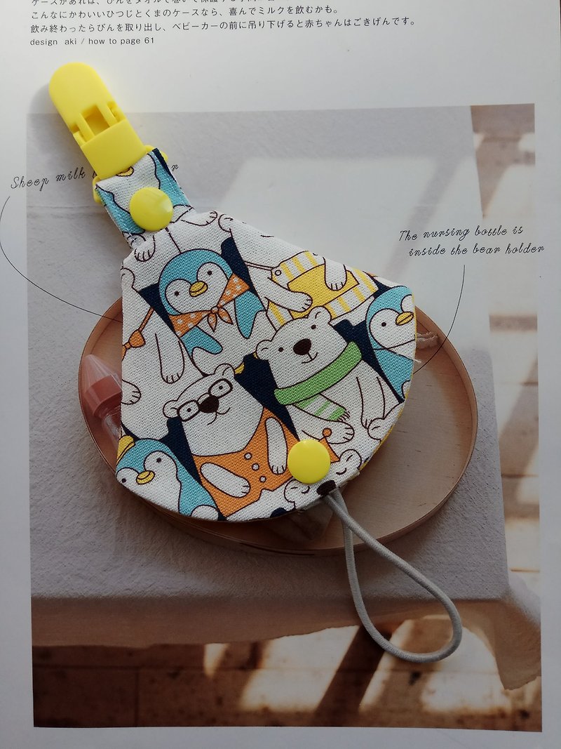 Penguin penguin combo nipple clip < nipple boot + pacifier clip> dual function - Baby Gift Sets - Cotton & Hemp Multicolor
