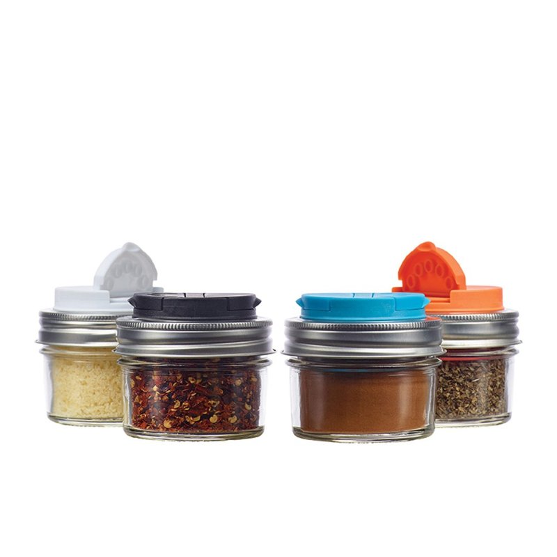 Jarware Narrow Mouth Seasoning Caps (2 pieces) - Food Storage - Plastic Multicolor