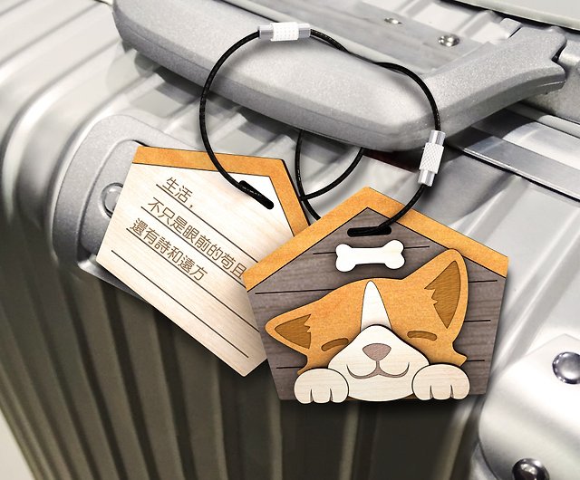 Corgi Dog British Luggage Tags Travel Bag Labels Tag