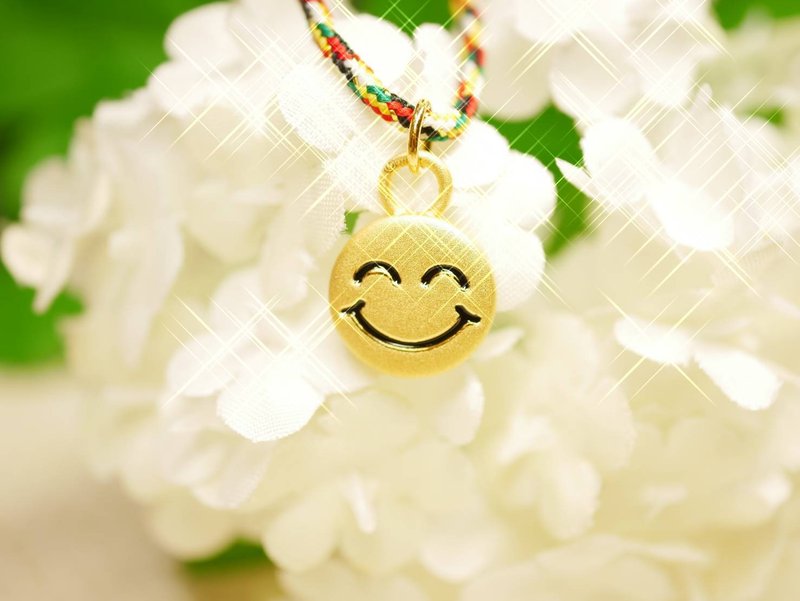 K24ゴールドペンダント「スマイル」 - ネックレス - 24Kゴールド ゴールド