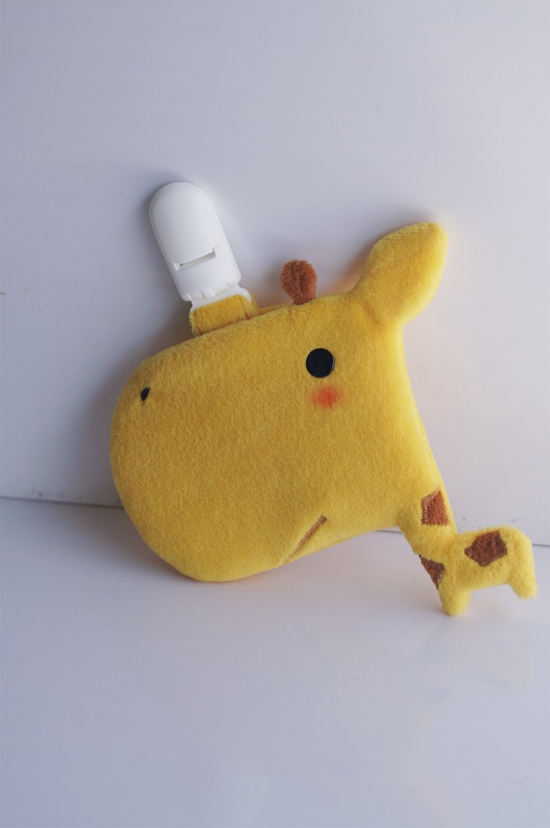Bucute big-headed giraffe amulet. Royal guard. Peace amulet bag/baby special/handmade/ - Baby Gift Sets - Polyester Yellow