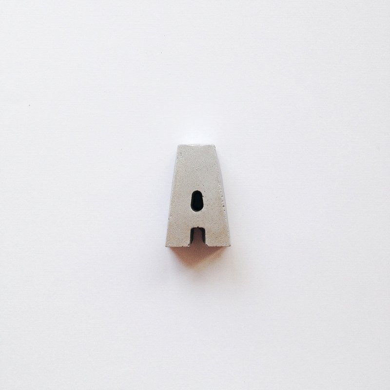 混凝土文字磚(銀) - Concrete Bricks - 擺飾/家飾品 - 水泥 銀色