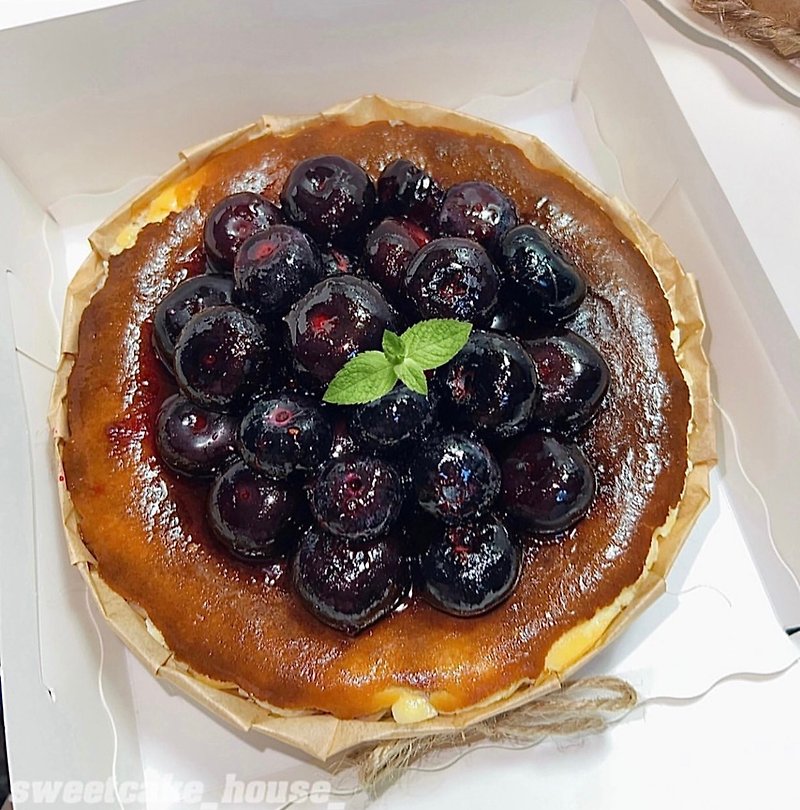 フランス産フェットチーネ ダブルブルーベリーバスクグリルチーズ - ケーキ・デザート - その他の素材 