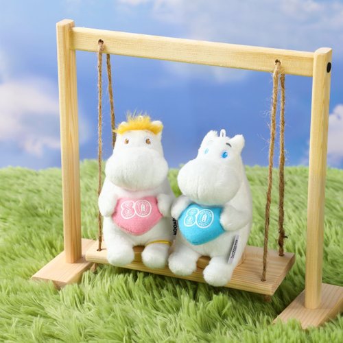 【新品】VIPO×ムーミン　3個セット 80周年記念 VIPO ムーミンふわふわ ぬいぐるみペンダント