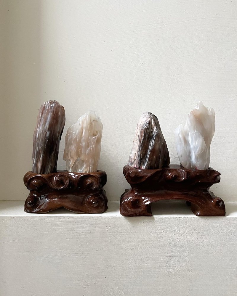 ㄅㄆㄇㄈ 樹化玉原木底座 - 擺飾/家飾品 - 玉石 多色
