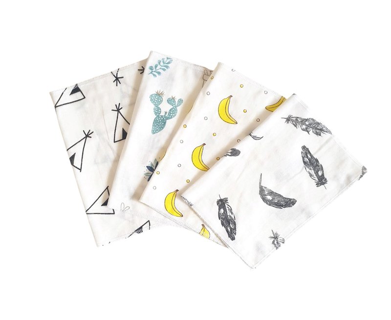 Muslin baby blanket, Baby Swaddle Blanket, Muslin Baby  Bib Burb Cloths - 嬰兒床/床圍/寢具 - 棉．麻 白色