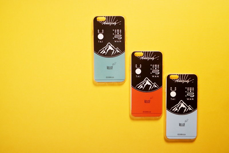 Deerhorn design / 鹿角 獨家設計 台灣 手機殼  iPhone 6s/6 透明軟殼 三色 - 手機殼/手機套 - 塑膠 藍色