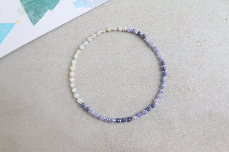 Soda Stone Tianhe Stone Natural Stone Silver Bracelet 0842 - Getting Better - Bracelets - Other Materials Blue