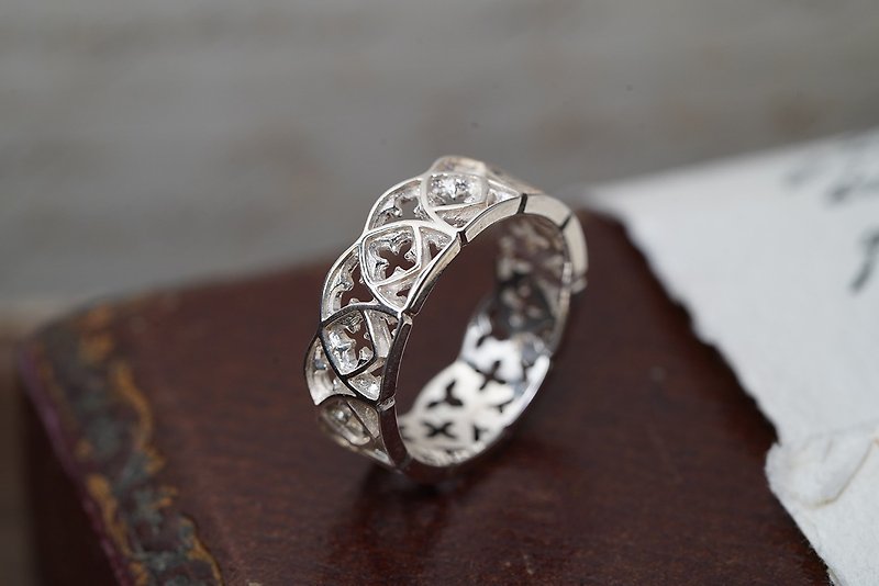 925 Silver Blessing Ring - แหวนทั่วไป - เงินแท้ สีเงิน