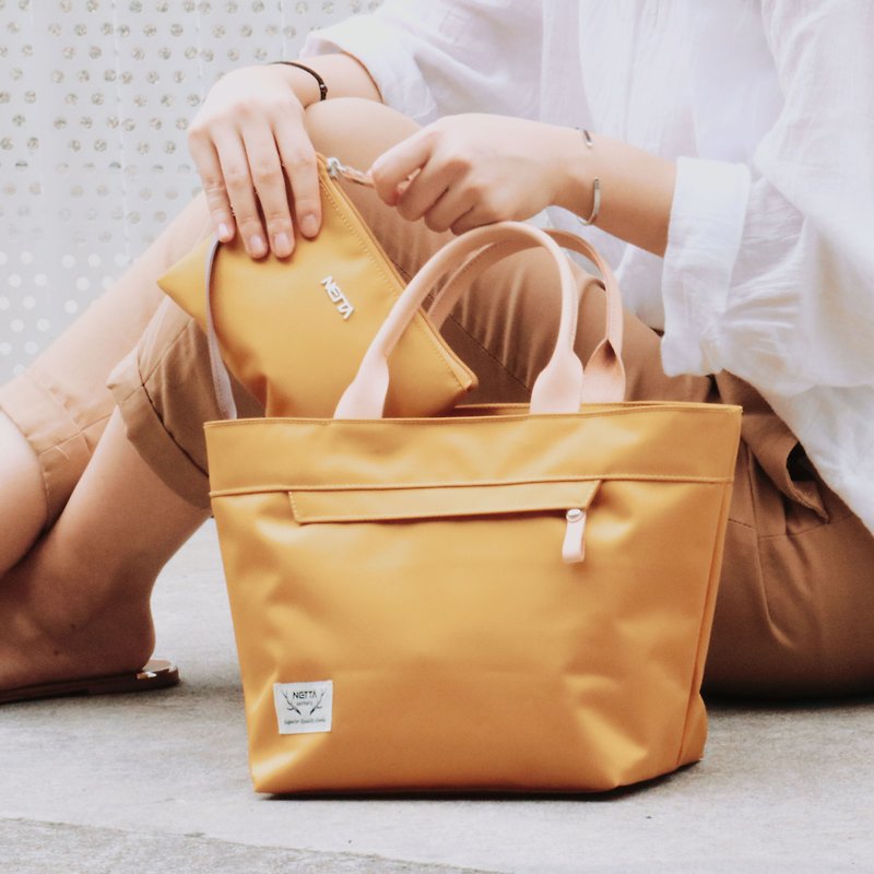 Sunlight Vegetable Tanned Handbag [Yellow] - Handbags & Totes - Nylon Yellow