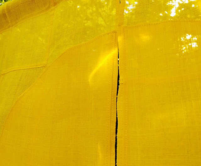 麻のれん 満月 黄月 - ショップ noren.sin のれん・表札 - Pinkoi