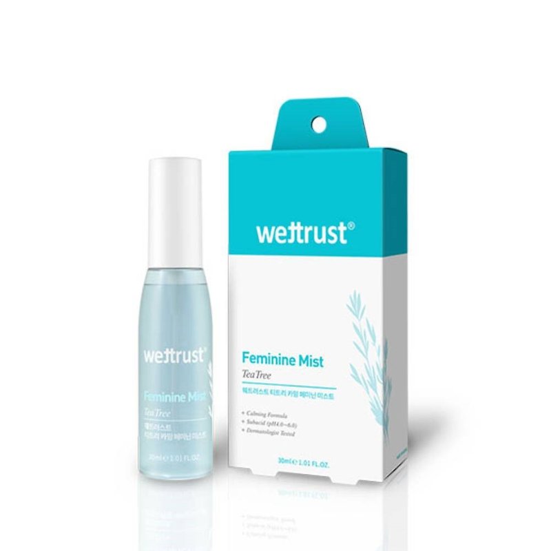 Wettrust Tea Tree Antibacterial Soothing Spray - ผลิตภัณฑ์ดูแลจุดซ่อนเร้น - วัสดุอื่นๆ สีใส