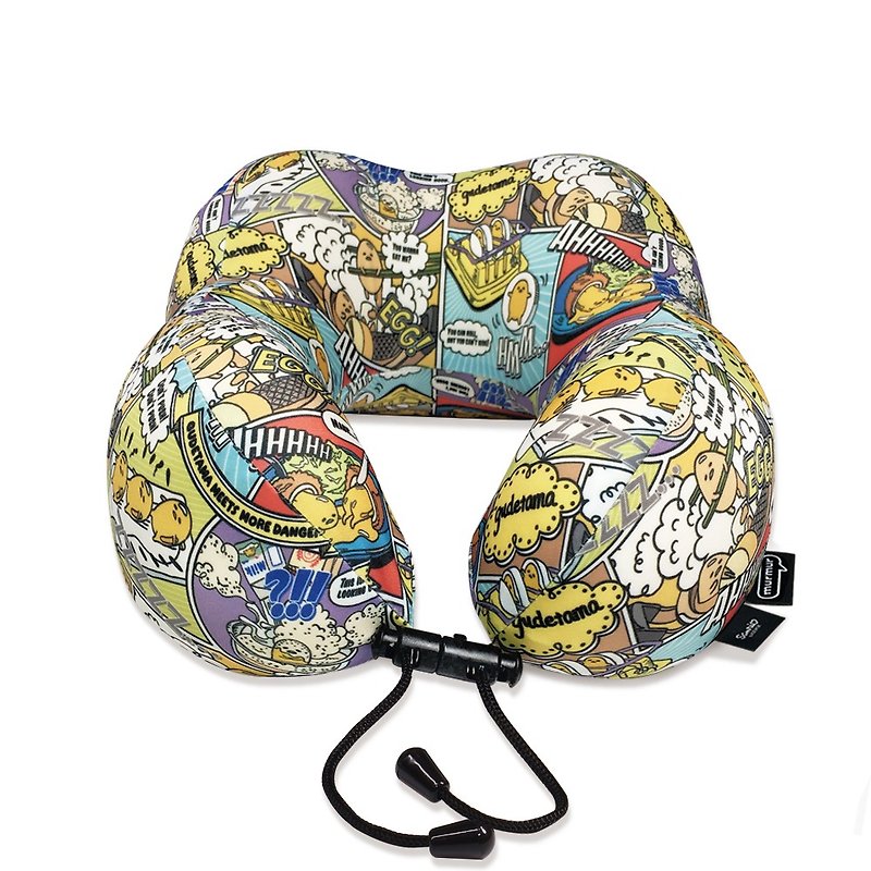 Murmur travel neck pillow - egg yolk cartoon | U-shaped neck pillow recommended (with storage bag) - Neck & Travel Pillows - Polyester Multicolor