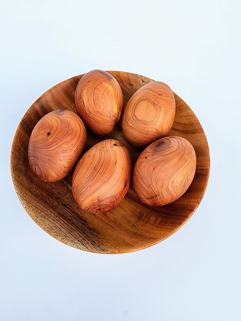 [woodfun play wood fun] log collection smelling fragrant wooden egg tray / cypress dragon cypress rosewood - ของวางตกแต่ง - ไม้ 