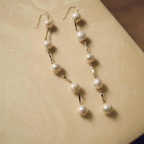 Makai Myjewelry 14k gold filled Margaret earrings 珍珠耳環