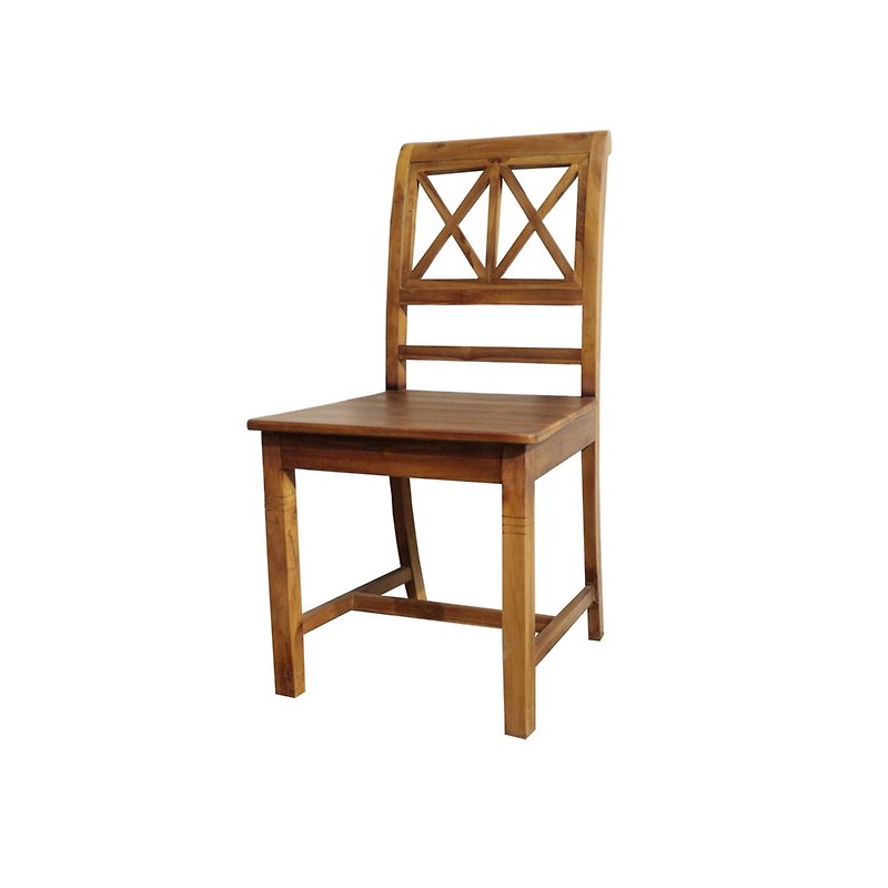 JatiLiving, Jidi City | Teak dining chair backrest simple leisure chair restaurant ETCH008 - เฟอร์นิเจอร์อื่น ๆ - ไม้ 