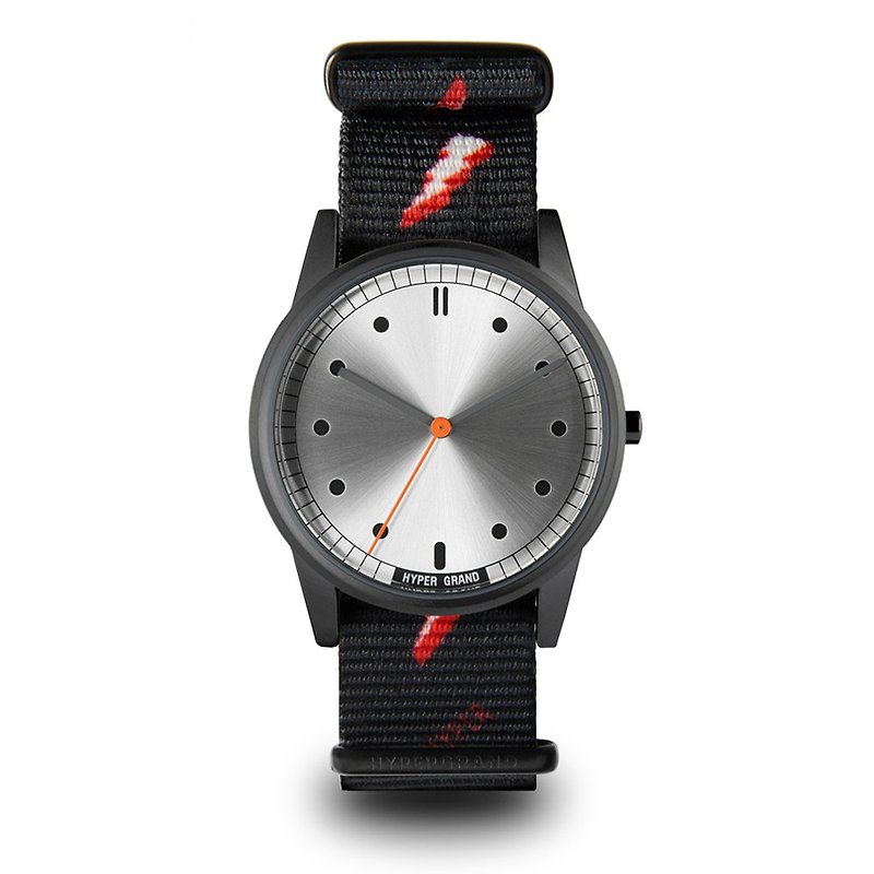 HYPERGRAND - 01基本款系列 - BOLT BLACK 黑閃電 手錶 - 對錶/情侶錶 - 其他材質 黑色