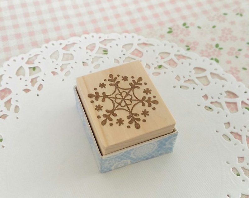 Snow crystal brick - Stamps & Stamp Pads - Rubber Transparent