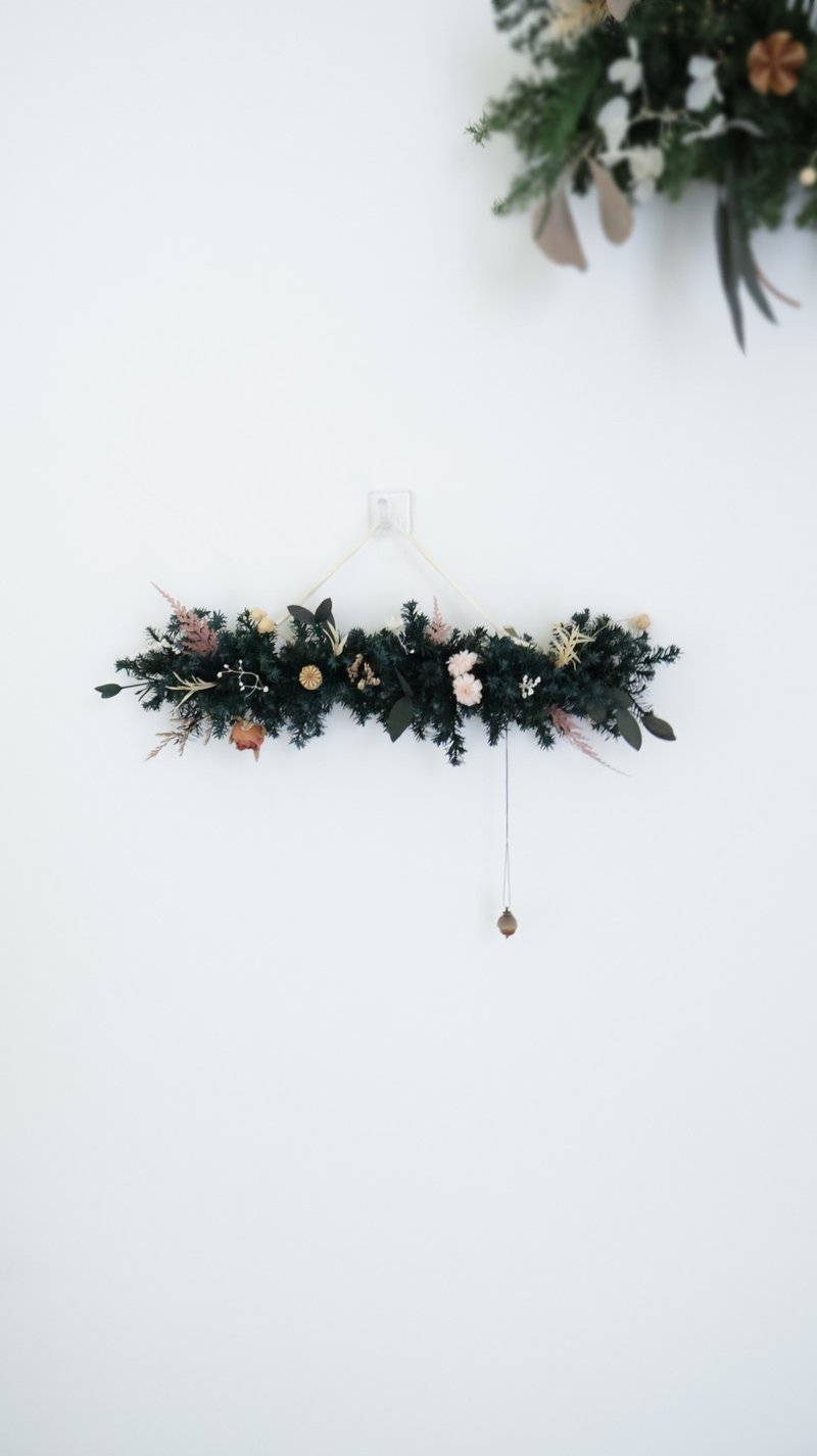 little橫掛永生聖誕樹聖誕禮盒 - 乾燥花/永生花 - 植物．花 