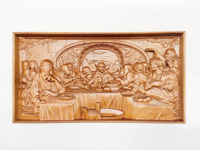 Jesus last supper, Religious home decor, The last supper, Cristmas gift, Baptism - 木工/竹藝/紙雕 - 木頭 咖啡色