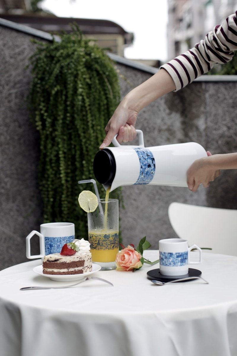 Blue cabin series tableware set - แก้ว - เครื่องลายคราม สีน้ำเงิน