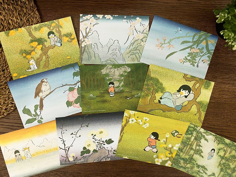 Optional Three Entrance Offers-[Ginseng Valley Series] Postcard - การ์ด/โปสการ์ด - กระดาษ สีเขียว