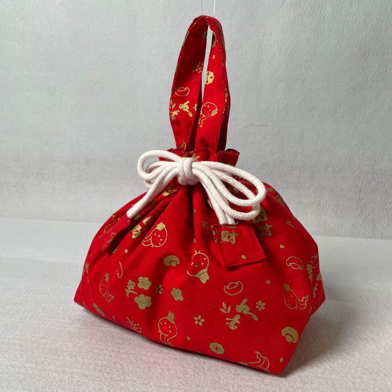 Festive Handbag – New Year Special (Red) - Handbags & Totes - Cotton & Hemp 