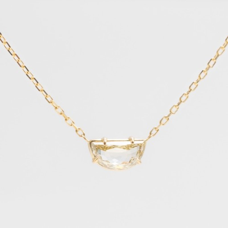 L'EAU Half Moon Diamond Necklace - 項鍊 - 寶石 