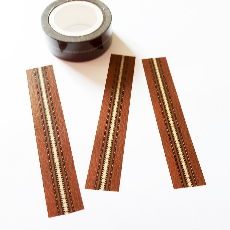 Sample Washi Tape Calfskin Zipper - มาสกิ้งเทป - กระดาษ 